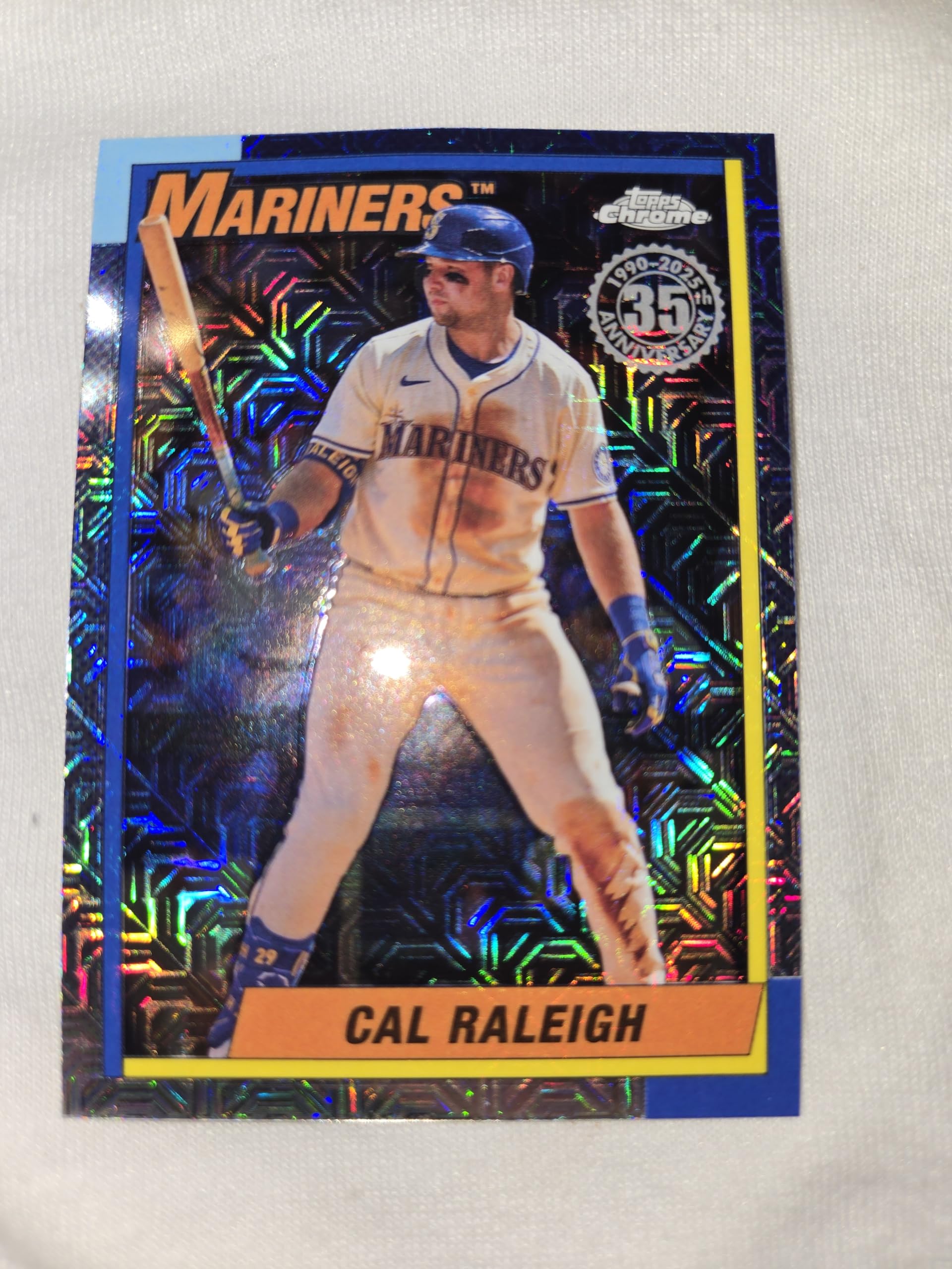 Amazon.com: 2025 CAL RALEIGH 1990 STYLE MOJO REFRACTOR MARINERS