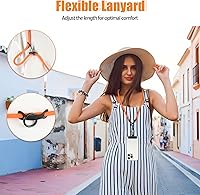 Vista 5 de Cordón para teléfono celular, cordón desmontable universal ajustable para teléfono, correa para teléfono, con parche de cordón para teléfono × 2