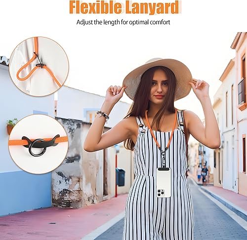 Miniatura 5 de Cordón para teléfono celular, cordón desmontable universal ajustable para teléfono, correa para teléfono, con parche de cordón para teléfono × 2