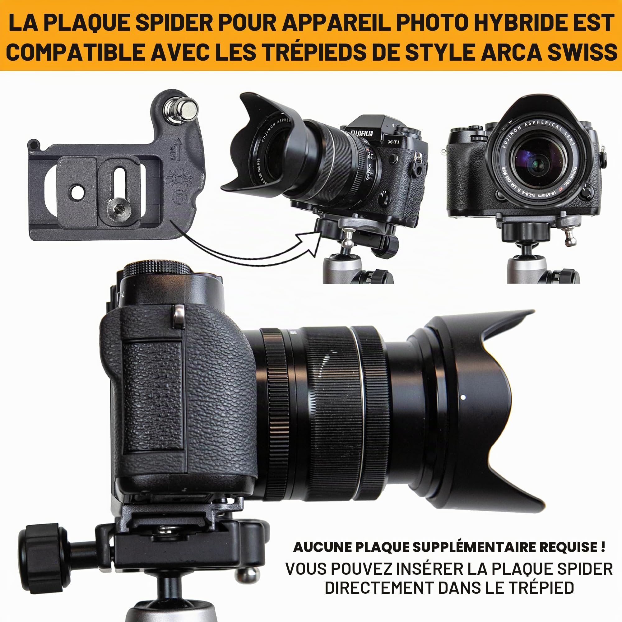 Spider X Holster Système de portage léger pour appareil photo sans miroir