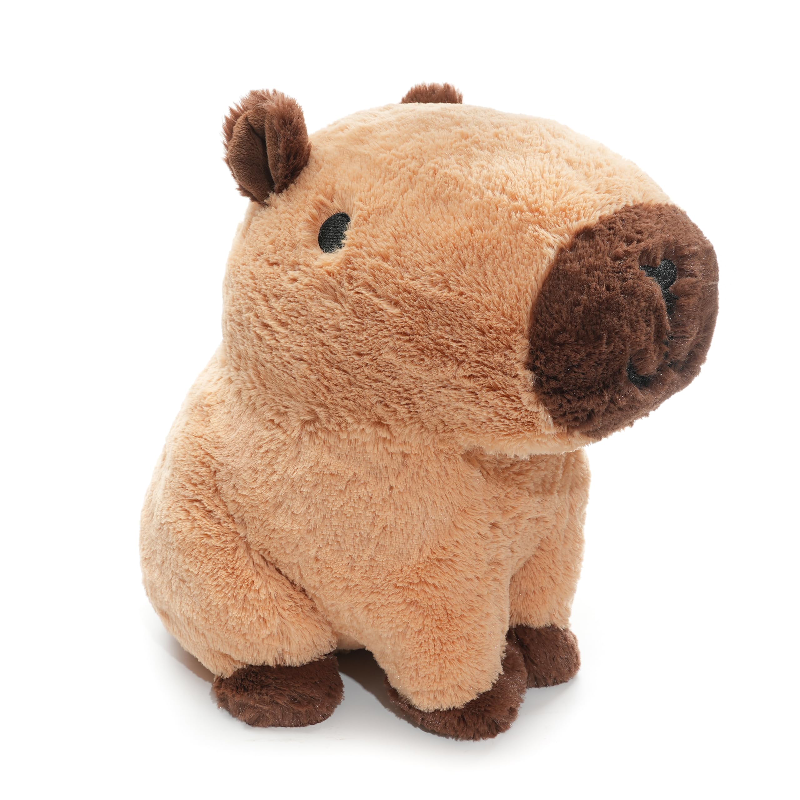 WEIGEDU Plüsch Capybara Stofftier - 31 cm weiches Kawaii-Spielzeug für Kinder & Erwachsene, braunes süßes Tier-Plüschkissen, kuscheliger Schlafenszeit-Buddy für Mädchen, Jungen und Capybara-Liebhaber
