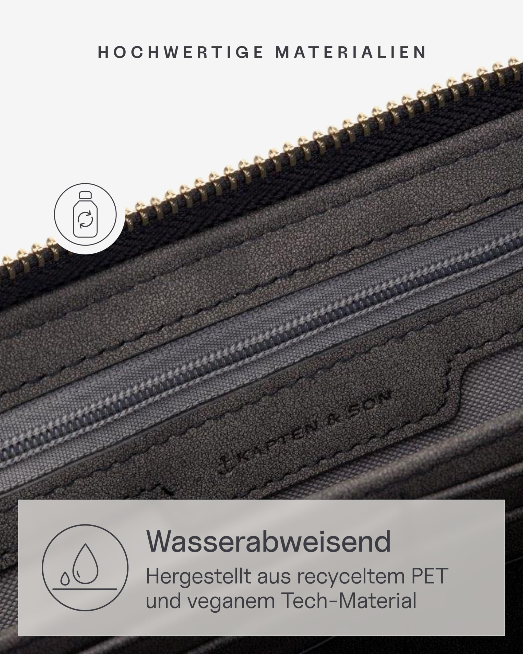 Kapten & Son Geldbörse Damen | Louvre Wallet Black | Damen Portemonnaie groß | Portemonnaie Schwarz | Brieftasche mit Kleingeldfach & 14 Kartenfächer | 10 x 21 x 2,5cm
