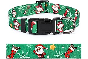 WHIPPY Christmas Dog Collar for Small Dogs