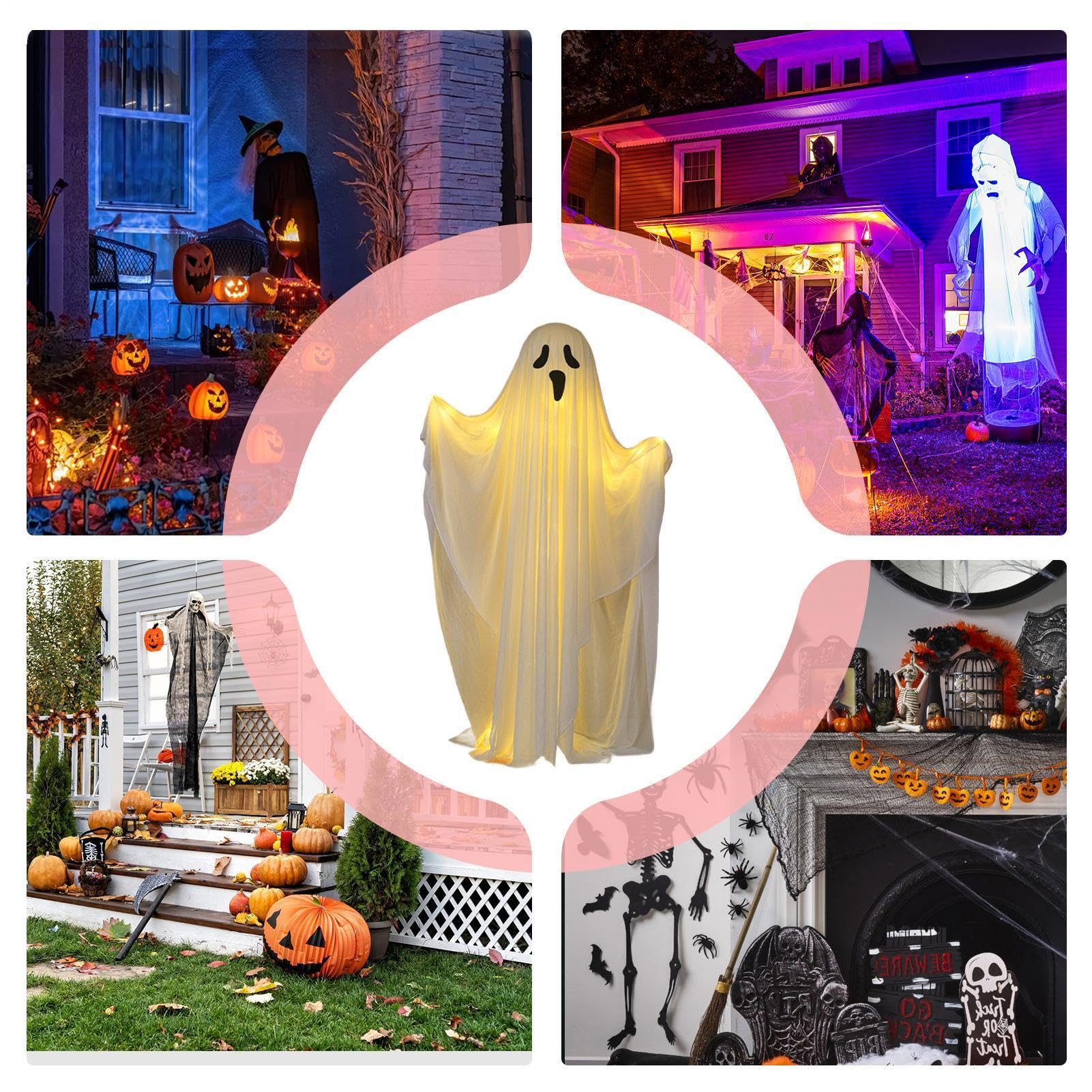 la decorazione esterna del fantasma con il fantasma spettrale
