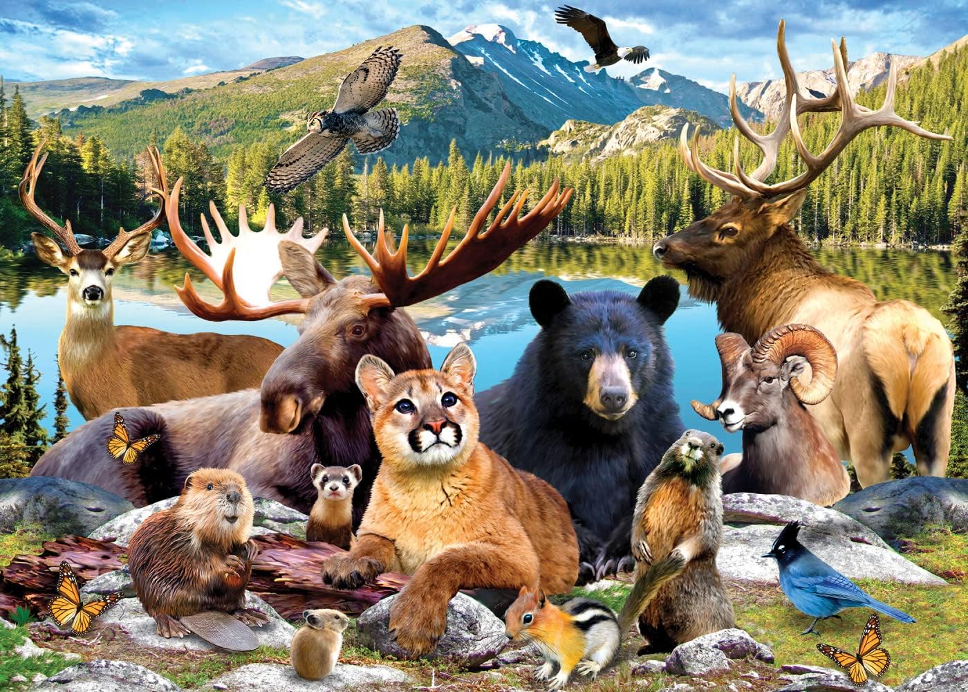 MasterPieces 500 Pieces Jigsaw Puzzle for Adults, Family, Or Youth - Rocky Mountain National Park - 15"x21"
