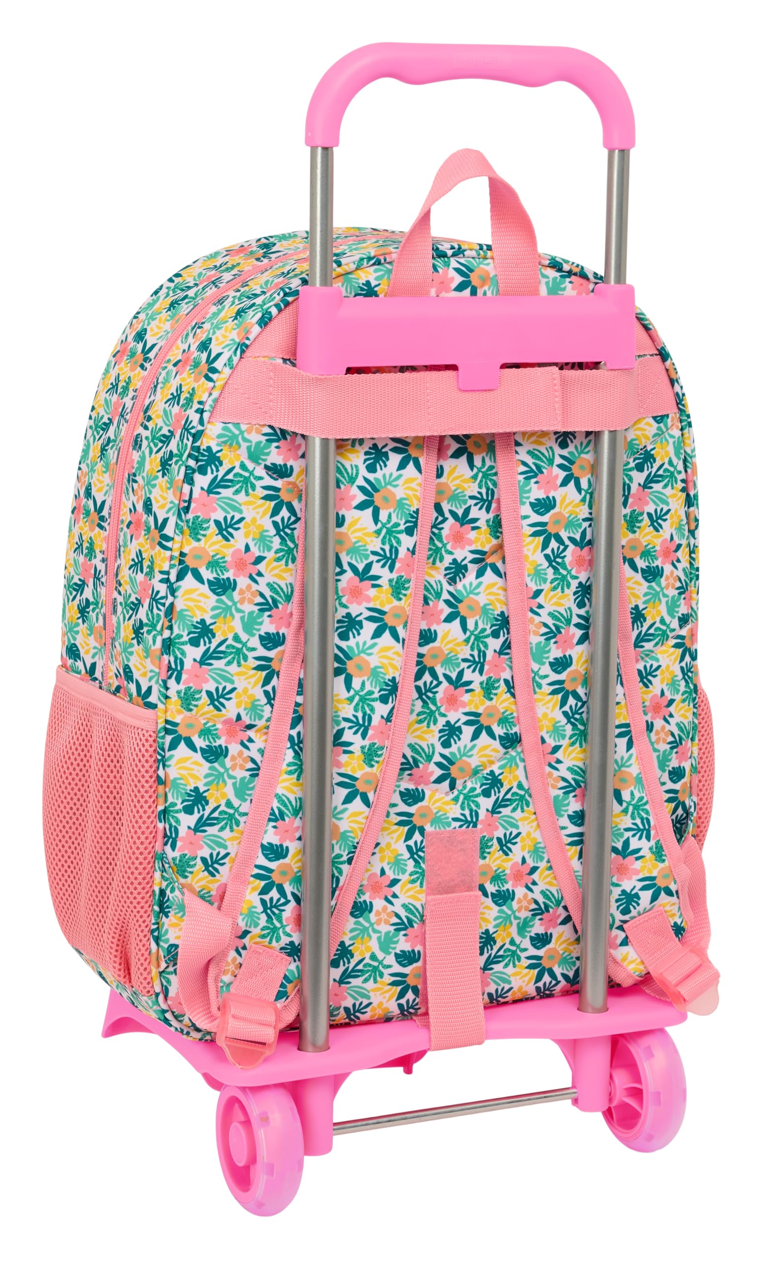 VAIANA - Mochila Escolar Grande con Carro, Mochila Niño, Mochila Infantil, Adaptable a Carro, Ideal para Niños en Edad Escolar, Cómoda y Versátil, Calidad y Resistencia, 33x15x42 cm
