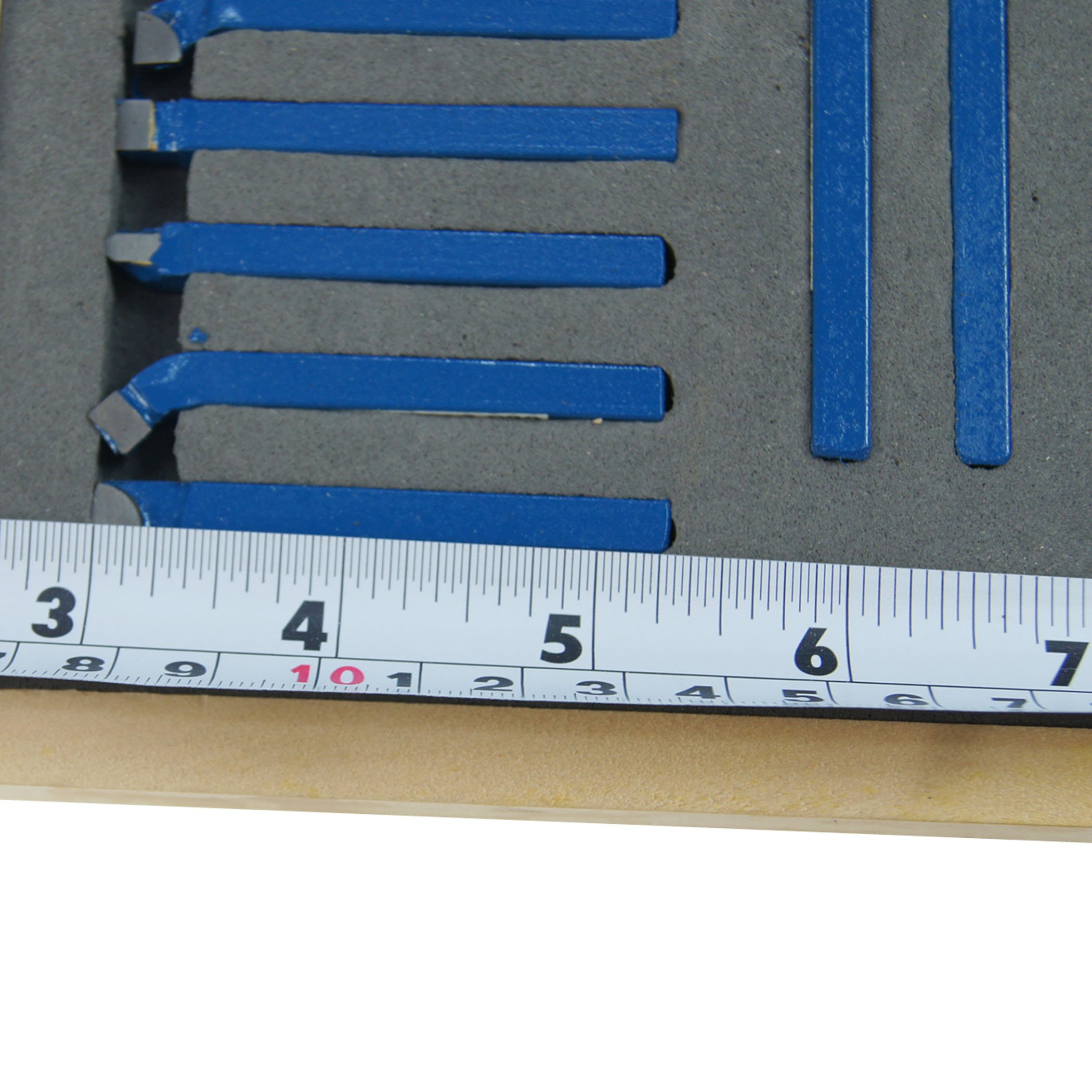 Zoegneer Set Di Utensili Per Tornio In Metallo Con Punta In Carburo, 11 Pezzi, In Acciaio Ad Alta Velocità, Buona Durezza, Alta Durezza (10 X 10 Mm - Foto 5