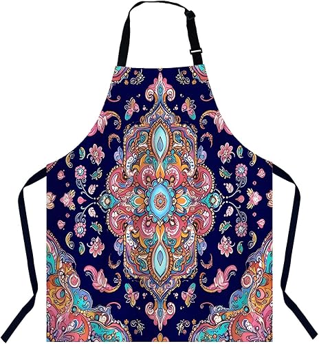 Delantal para Mujeres Hombres 008, Patrón de mandala étnico