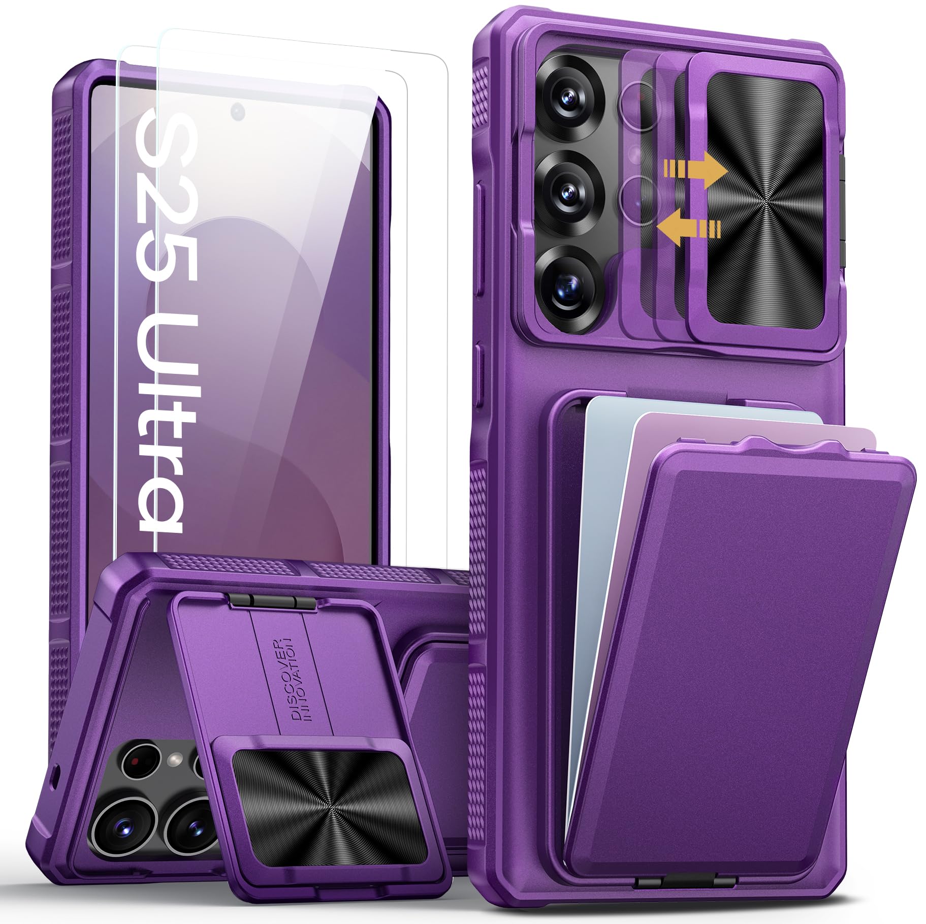 Photo 1 of SSLOTSCASE for Samsung Galaxy S25 Ultra Case, Dark Purple