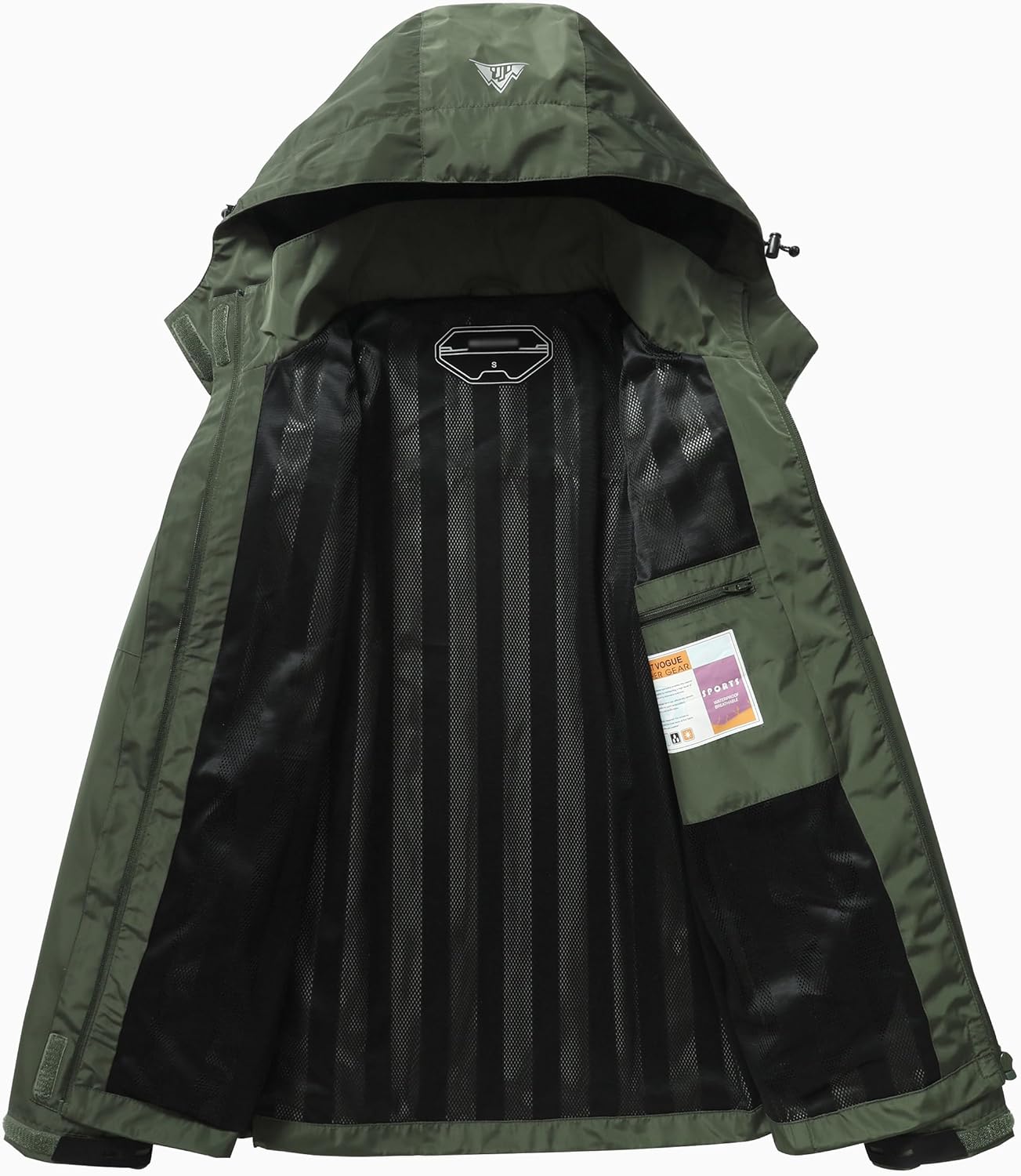 Women's Waterproof Rain Jacket Hooded Lightweight Rainoats Outdoor Hiking Jacket Travel Windbreaker - Image 4