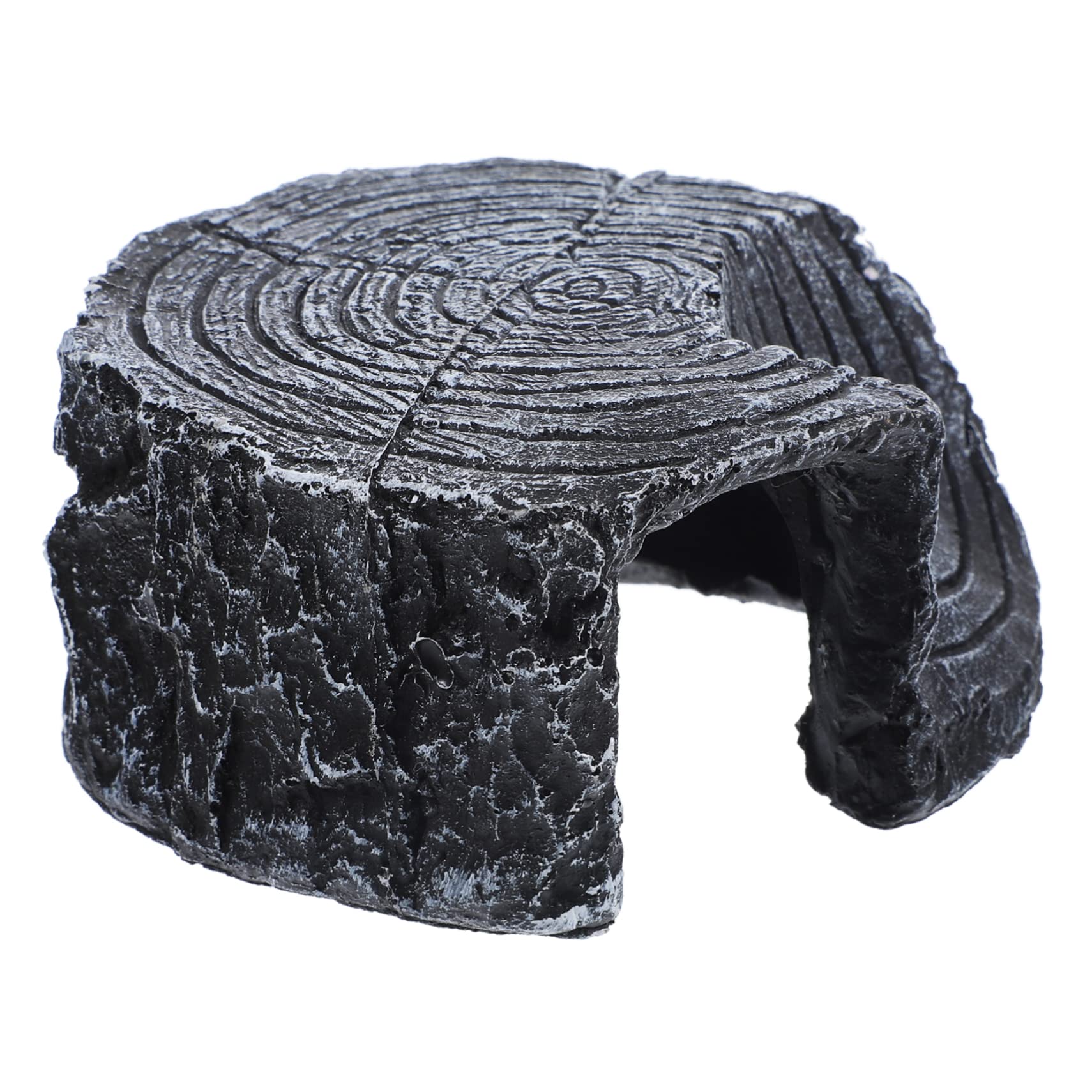 HOUDERCO Basking Platform for Aquatic Turtles Reptile Hideout Stump Cave Terrarium Decor Accessory for Tortoises Lizards and Amphibians