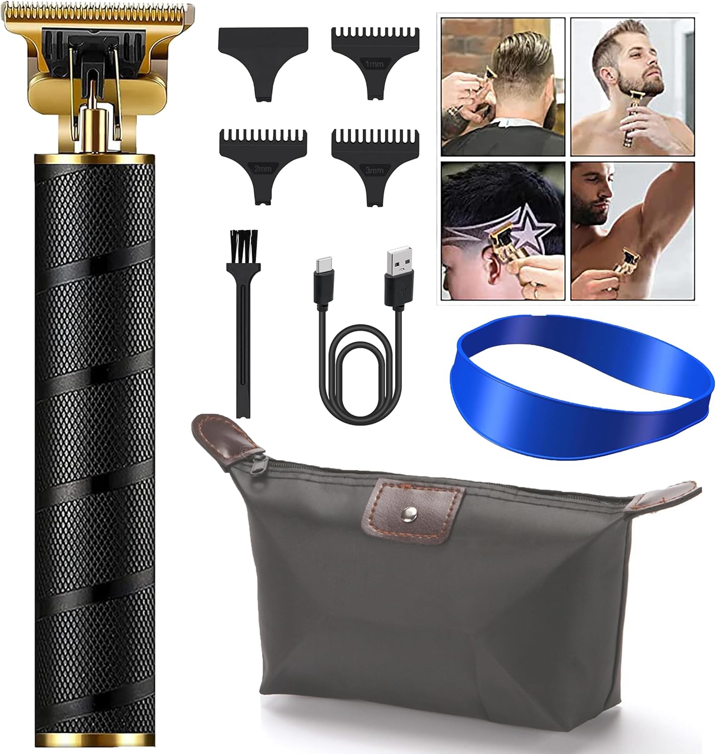 Hair Clippers Men, Cord/Cordless Beard Trimmer Men, Professional Hair Trimmers, Detailing and Outlining, Lightweight, Zero-Gap Adjustable, Compact T-Blades, Face Razor 8 81IT xzuq L. AC SL1500