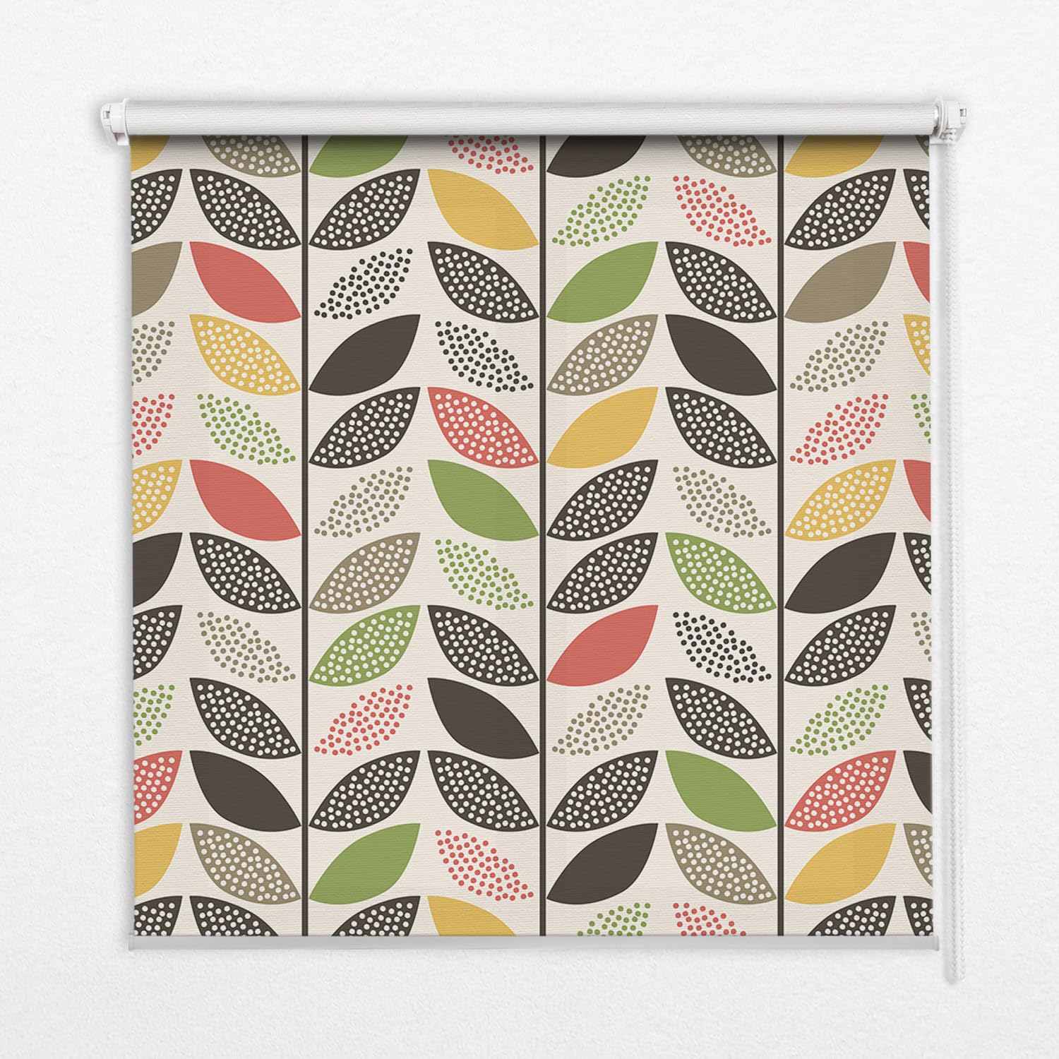 Store occultante sans percage Tulup 60x180cm pour illuminer votre salon de feuilles colorées