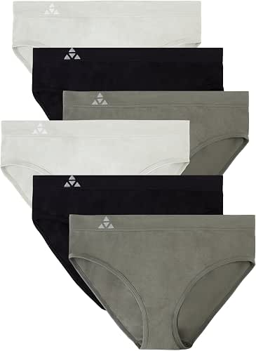 Balanced Tech Moisture Wicking Underwear for Women, Seamless Workout Hipster