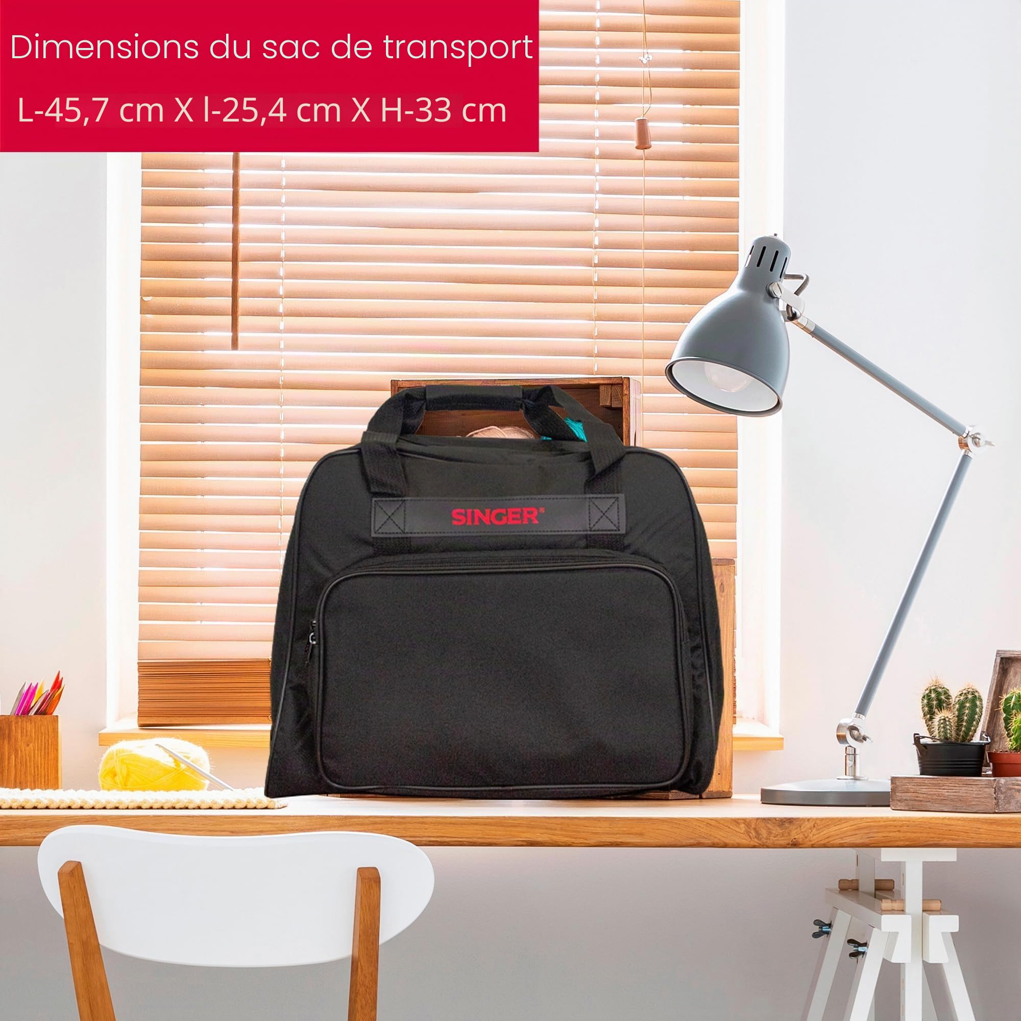 Singer | Étui de Transport pour Machine, Noir, Taille Universelle, Portable