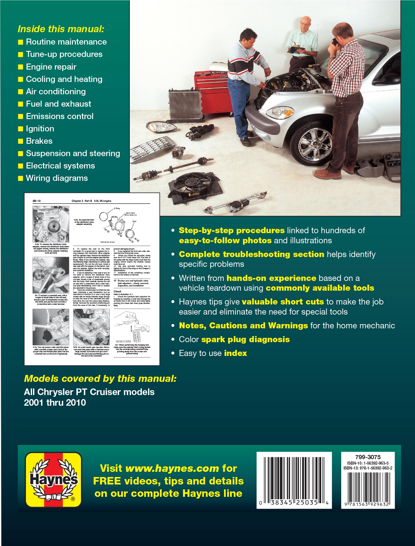 Chrysler PT Cruiser Automotive Repair Manual: Models Covered: All Chrysler PT Cruiser Models 2001 Through 2010: 2001 -2010