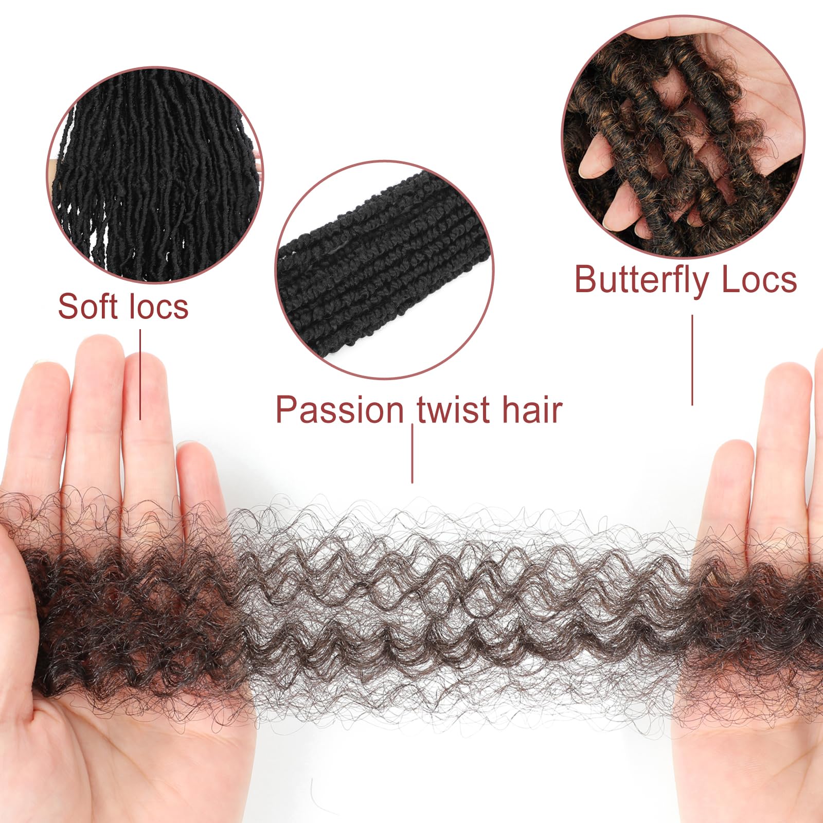 ZIYANGBABA Springy Afro Twist Hair Pre Fluffed Marley Twist Braiding Hair Spring Wrapping for Soft Locs Extensions 24 inch(Pack of 8) - Image 3
