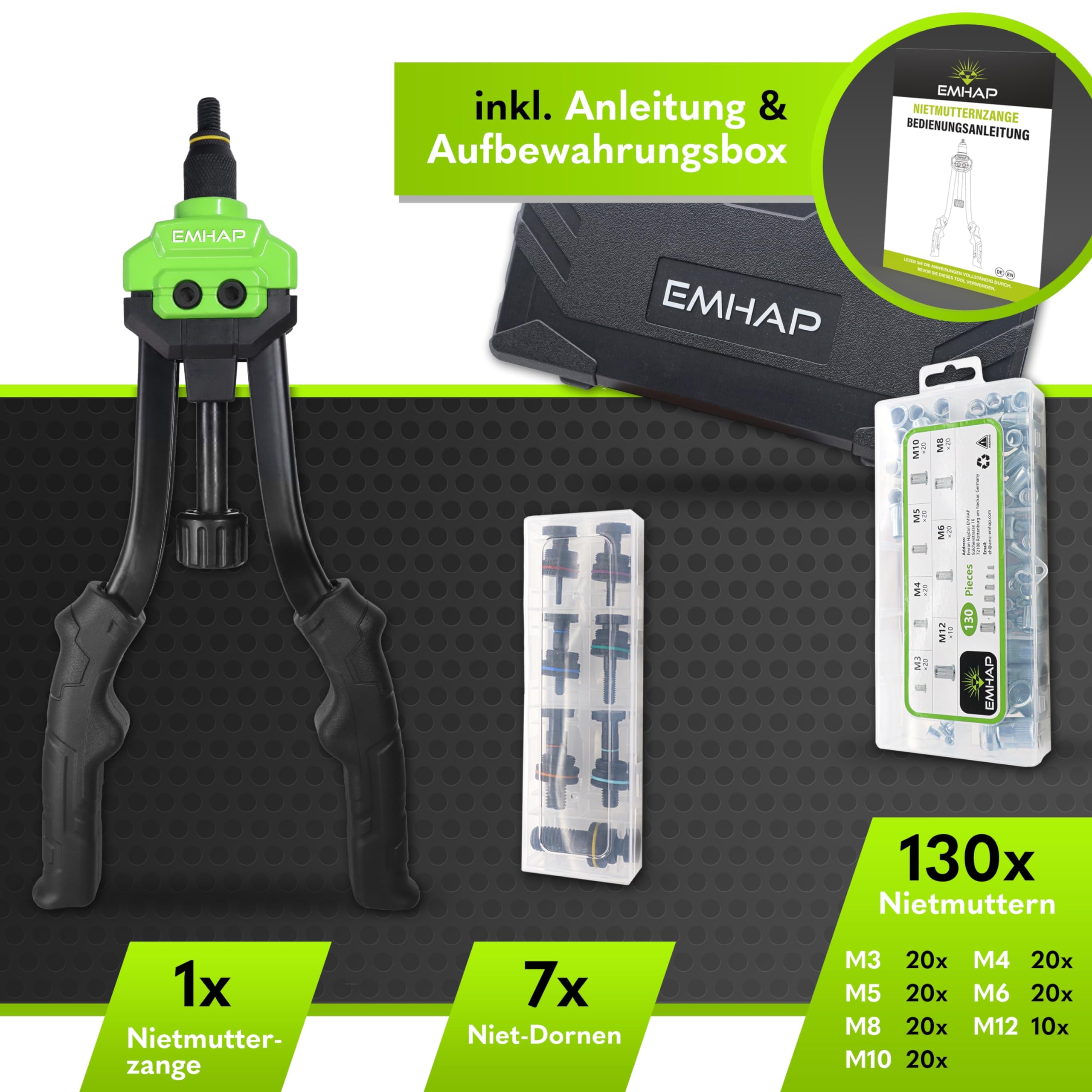 Pinze Da Inserimento Filettate Da M3 A M12 MODELLO PROFESSIONALE - Foto 11