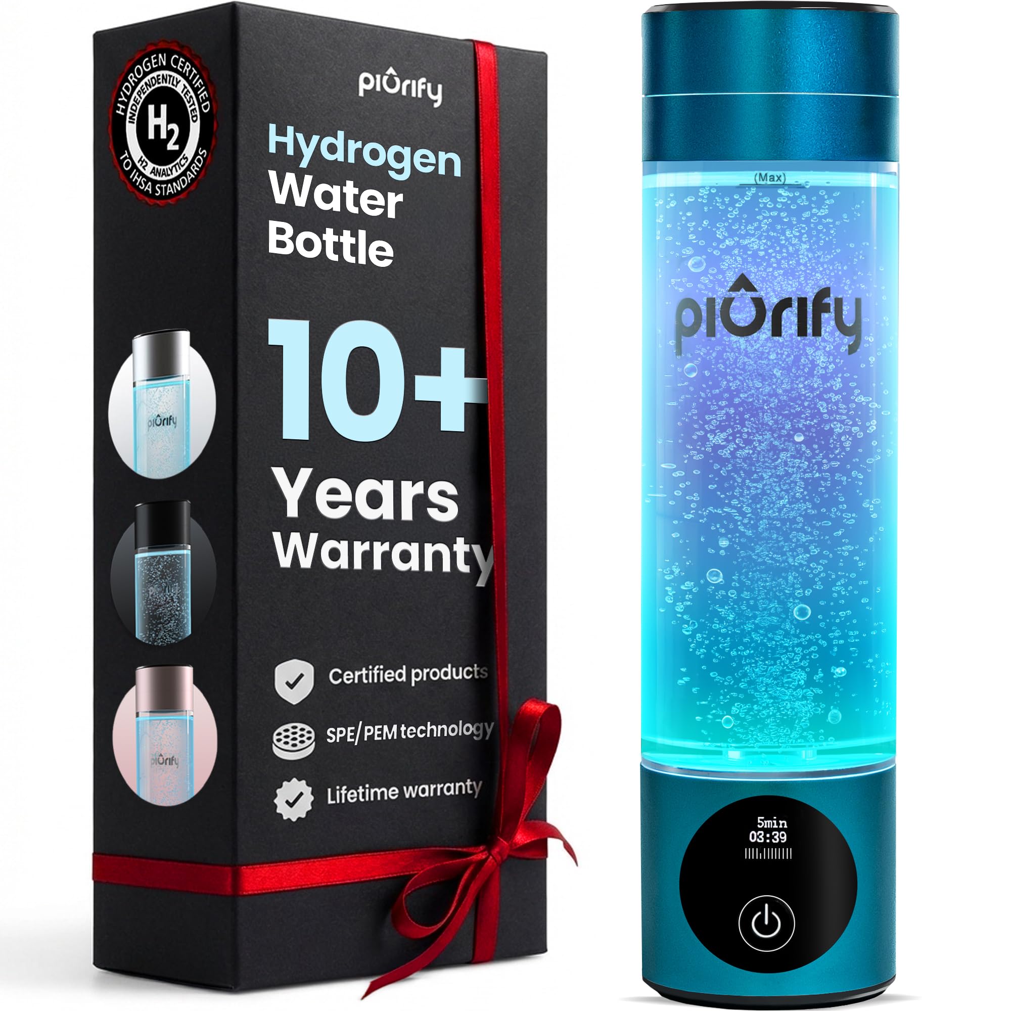 PIURIFY Hydrogen Water Bottle