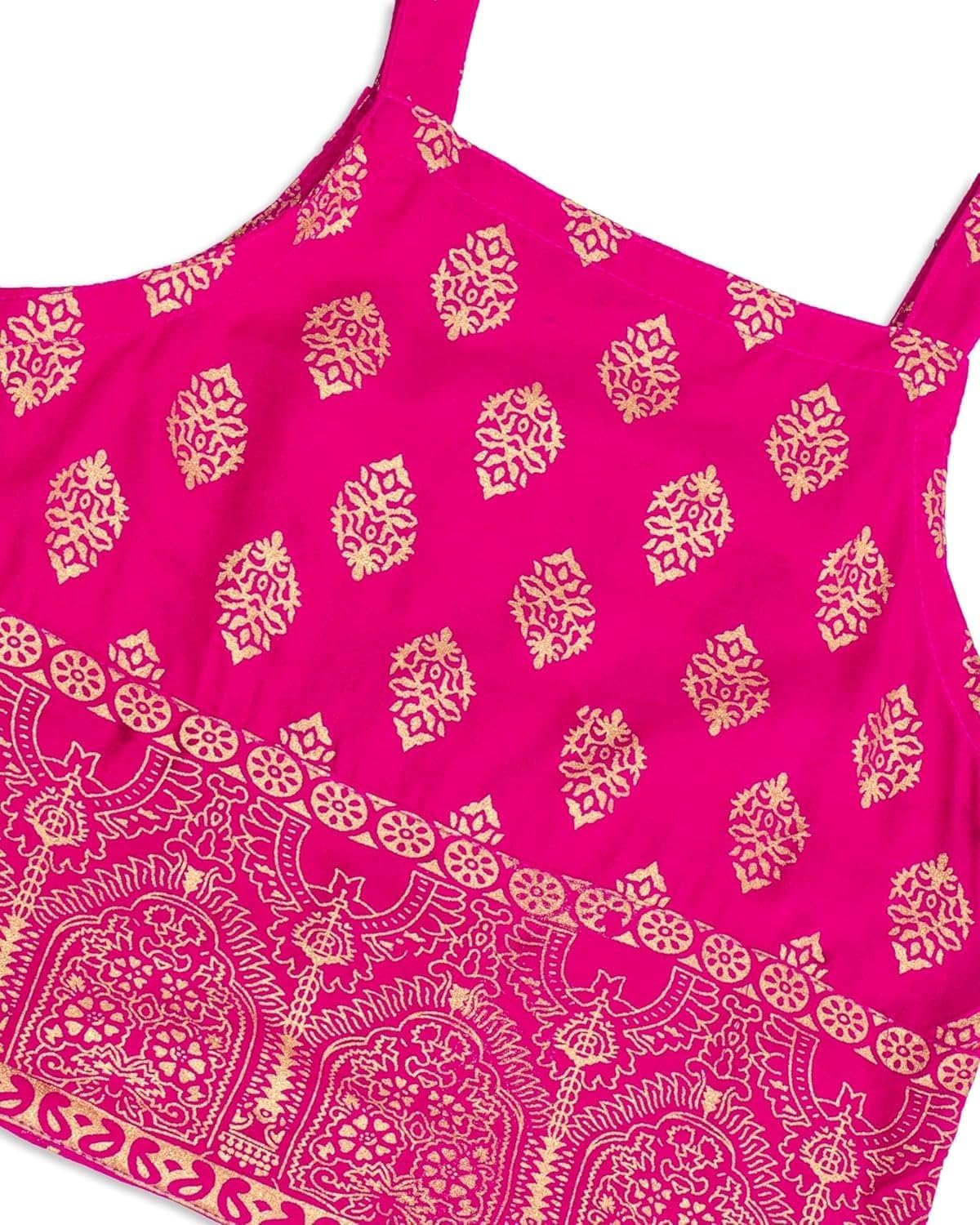 Chandrakala Kids Lehenga Choli Set for Girls (KL120-P)