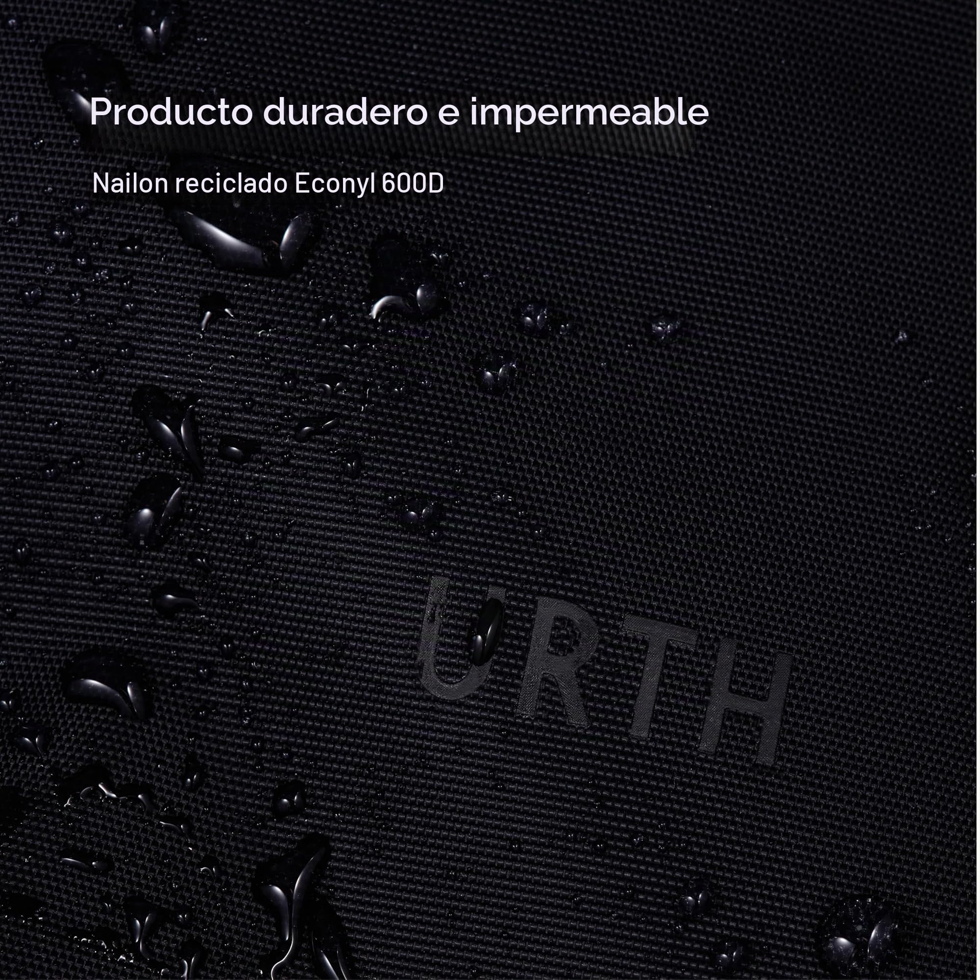 Urth Andesite Bolsa para Cámara de Fotografía de 2L - Resistente al Agua, Reciclada, Bolsa Crossbody Pequeña para Cámara Digital y Elementos Diarios en Negro