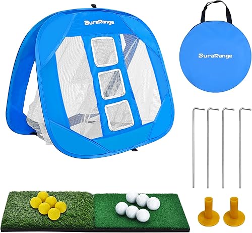 Pop-Up Golf Chipping Net - Ultimate Target Training Chip Aids for Precision & Distance, Outdoor  Indoor Practice, Golfer Gift