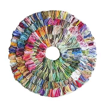刺繍(手芸) Amazon.co.jp: 刺繍糸セット 447色セット 手芸材料 手芸用糸