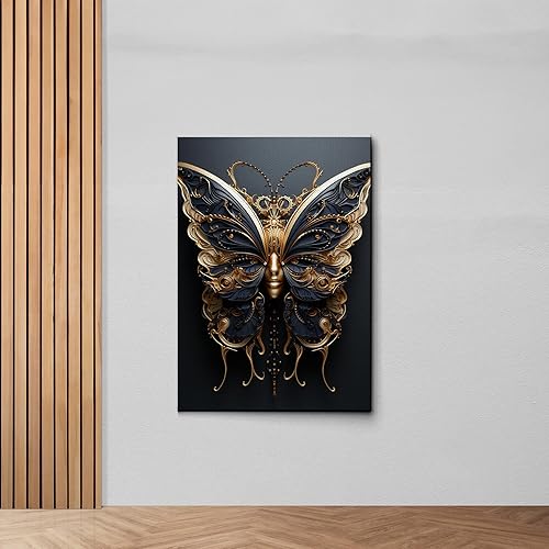 Miniatura 6 de Butterfly Wall Art, Rose Gold Art Print, Home Decor, Unique Gift For Her, Monarch Butterfly Print, Nature Lover Gift, Canvas, Wall Decor