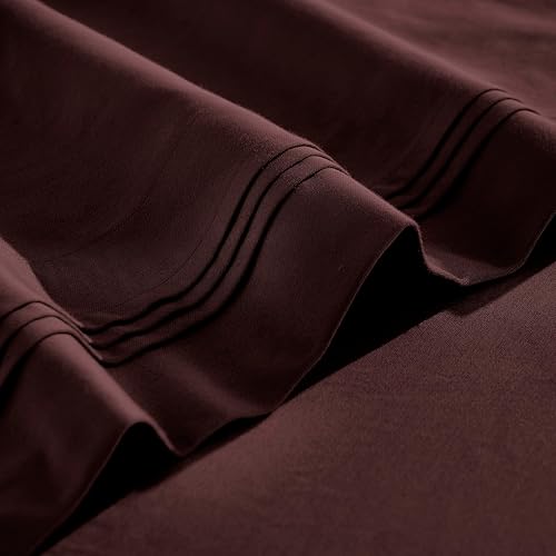 Miniatura 3 de Superior Juego de sábanas de 3 piezas de algodón egipcio, 650 hilos, diseño moderno, sábanas sostenibles, básicos ultrasuaves, sólido, sábana bajera