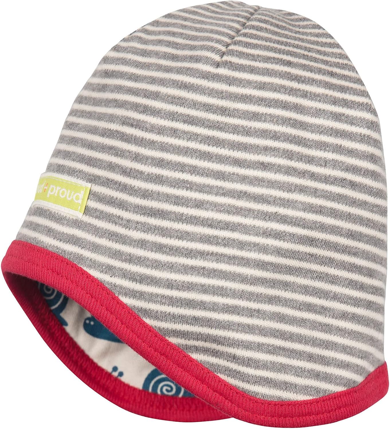 loud + proud Unisex Baby Reversible Hat Made of Organic Cotton, GOTS Certified Hat