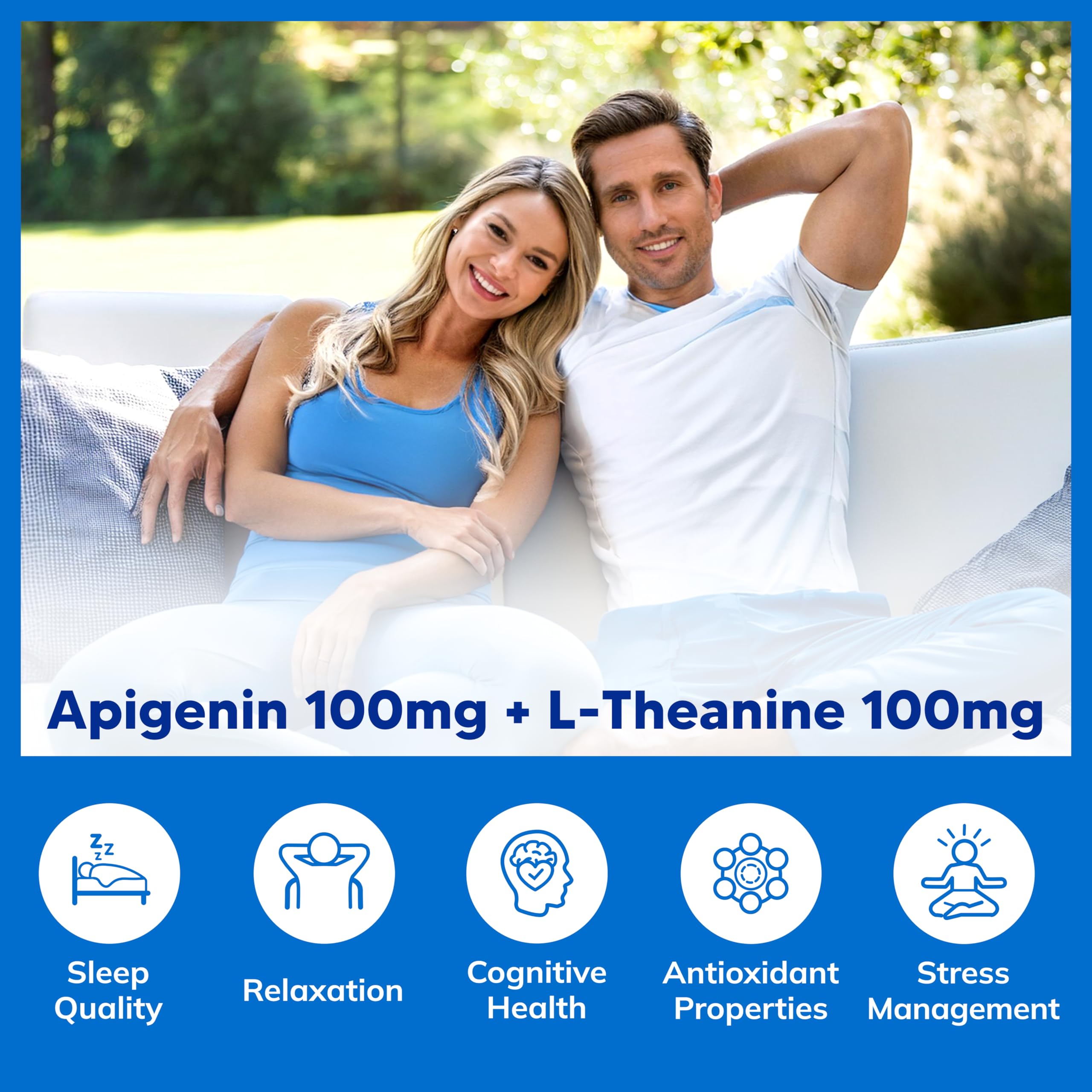 aSquared Nutrition Apigenin 100mg with L-Theanine 100mg Gummies - Apigenin Supplement for Sleep - Natural Extract Gummy Alternative to Capsules, Pills, Powder & Tea - 2 Per Serving — Amazon image 2