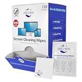 Screen Wipes for Electronics&comma; 120 Count 6"x6" Pre-Moistened Screen Cleaner for Screens&comma; Computer&comma;Laptop&comma;Tablet&comma;Phone&comma;Monitor&comma;Car Screen Cleaner&comma; Lens Wipes Individually Wrapped