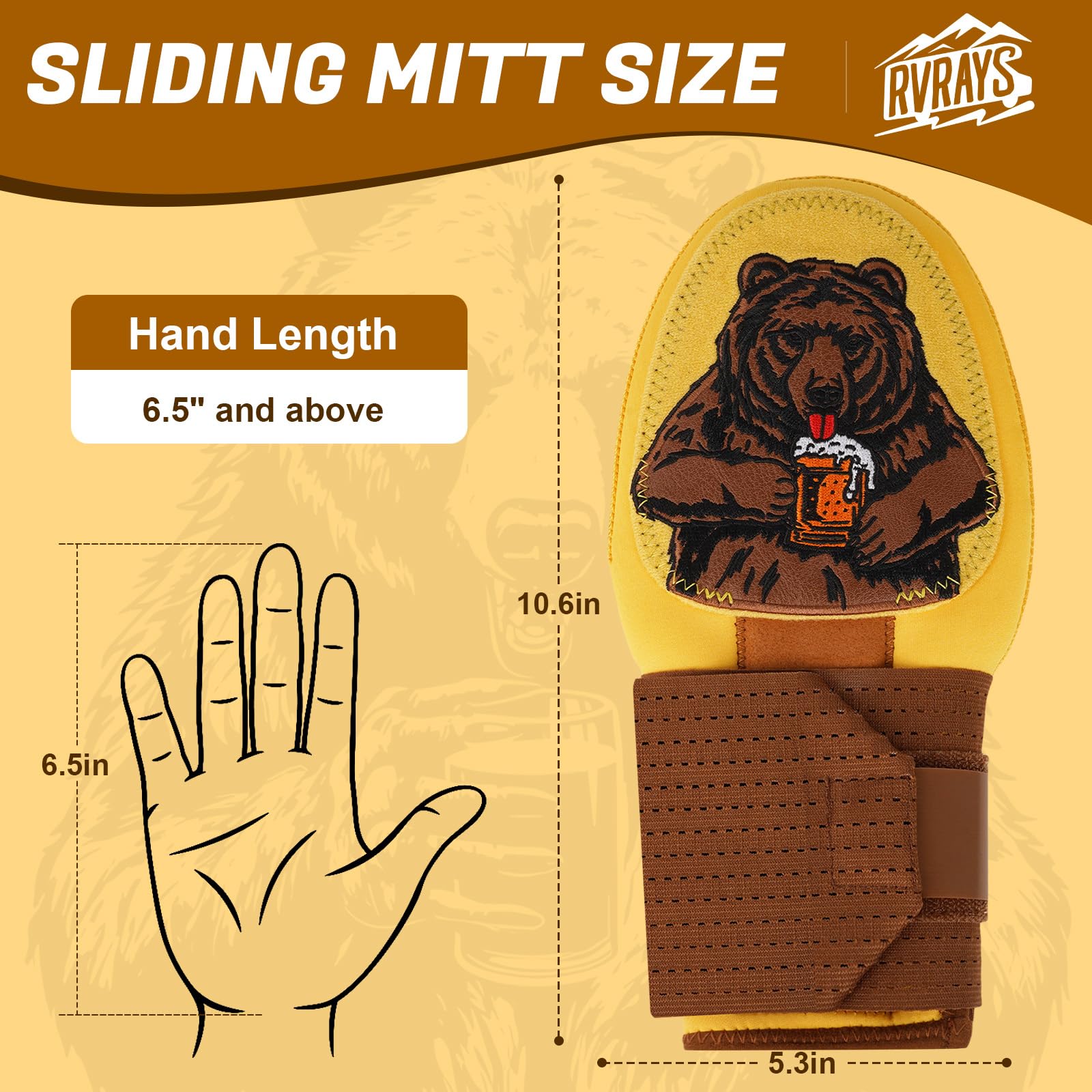 Manopla deslizante de béisbol – Guante deslizante para jóvenes – Accesorio de goteo goteo hombre de jengibre, Coco, Scary HaHa – Softbol