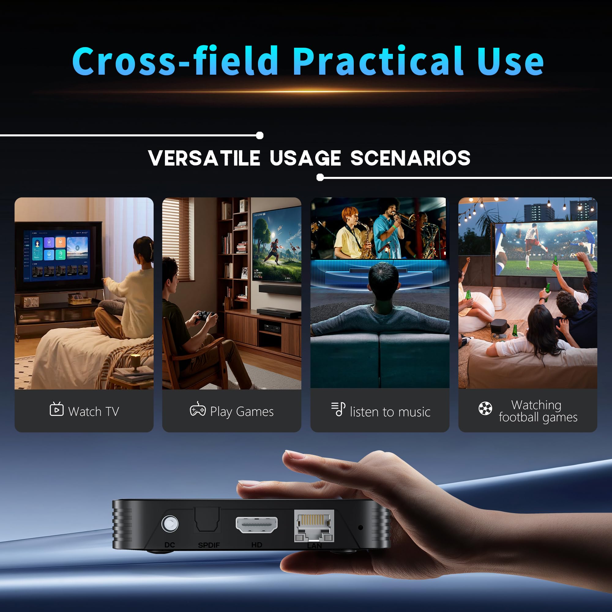 8K UHD Android TV Box 14.0 RK3566 8GB RAM 128GB ROM, HS86 PRO20 Smart TV Box Client Streaming Android Player 4K@60hz HDR10 Dual Band WiFi6 2.4G/5G BT5.4 Ethernet 1000M, Android Box con Telecomando IR