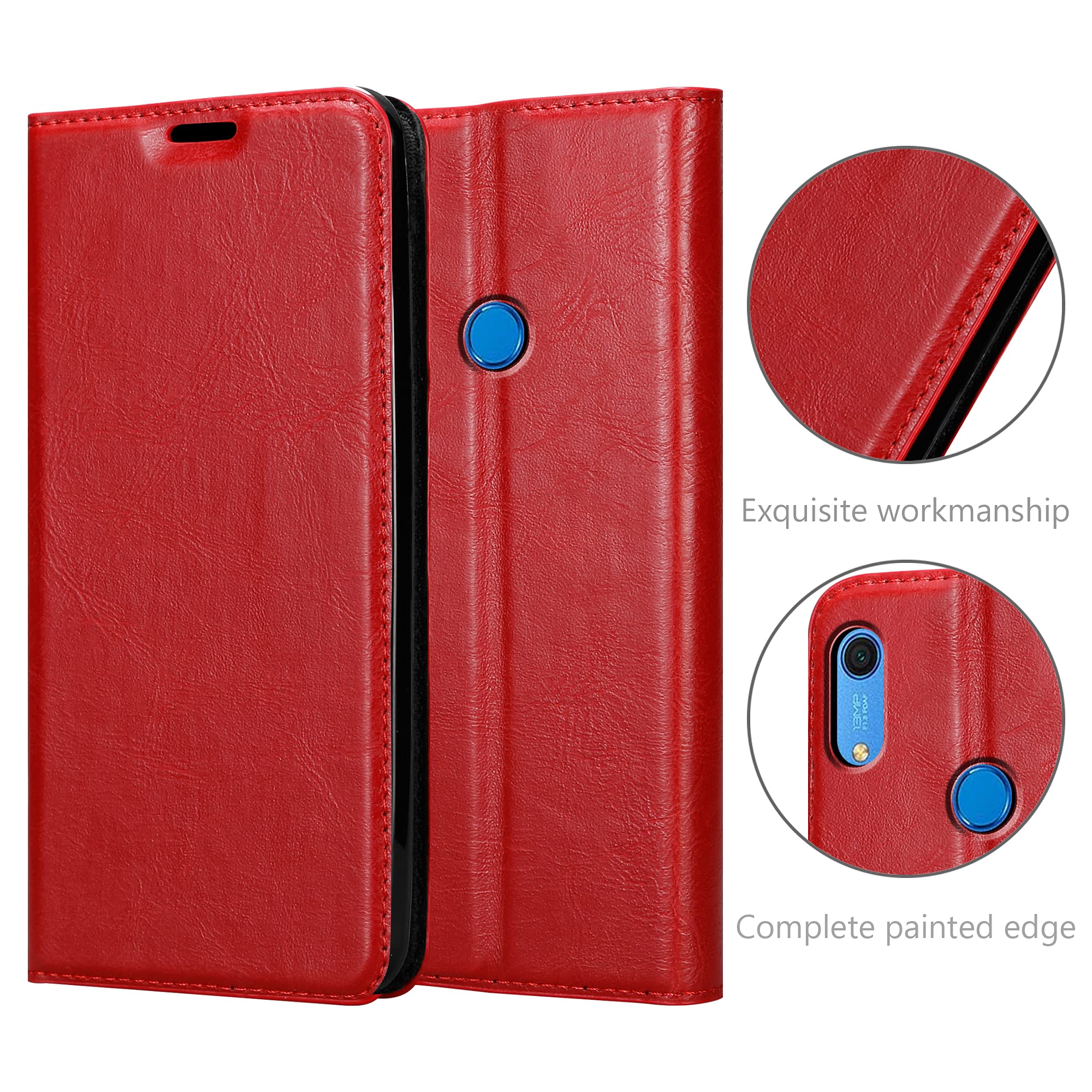 Cadorabo Custodia Libro Per Huawei Y6S - Azzurro/nero