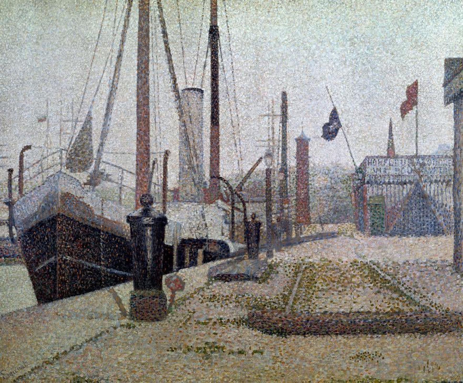 SERENDIPITP Abstract Painting Mural Print Picture Wall Decor Painting the Mary by Georges Seurat Vintage Wall Artwork for Home Decor 60x90cm
