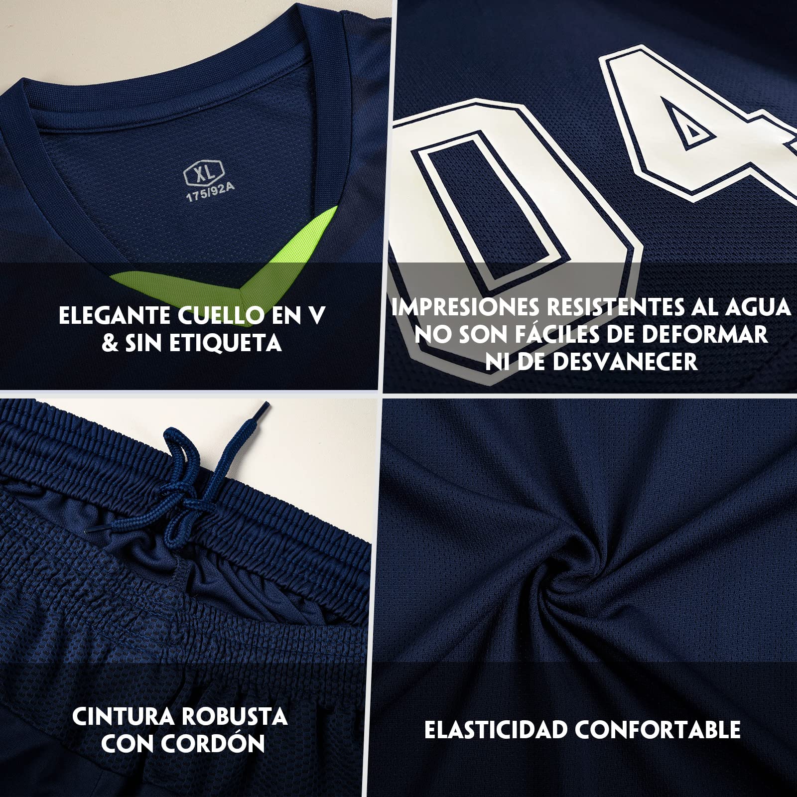 LAIFU Equipaciones Futbol Niño Hombre Personalizadas Camisetas Futbol Hombre Niño con Nombre Número Logo del Equipo