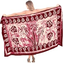 LA LEELA Womens Wrap Swimwear Cover up Sarong Wraps