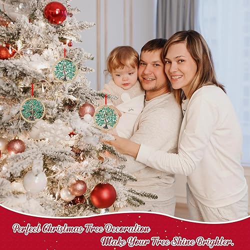 Miniatura 3 de Adornos de Navidad de metal para decoración de árbol, regalos de recuerdo para mujeres