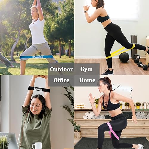 Miniatura 7 de Bandas de resistencia, bandas de entrenamiento para hombres y mujeres, bandas de ejercicio para terapia física, bandas de resistencia de goma,