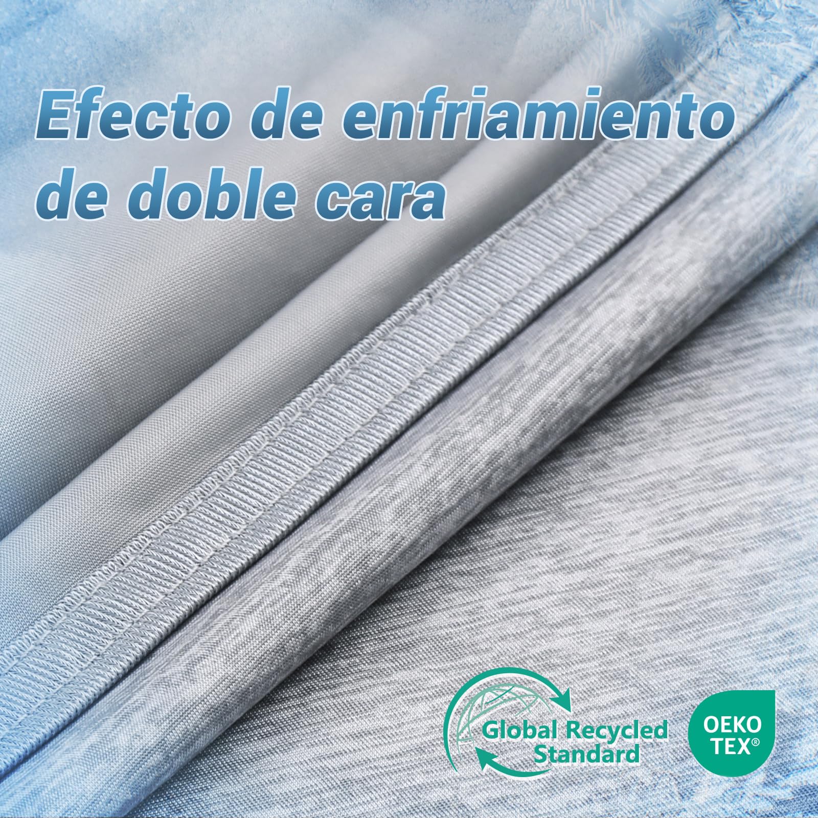 Elegear Manta Refrescante de Verano, Fibras Refrigerantes ARC-Chill 3.0 Q-MAX>0,5 Manta Autorrefrigerante de Verano de Doble Cara para Dormir Mejor, Comodidad,Transpirable Y Ligereza, 130×170cm, Gris