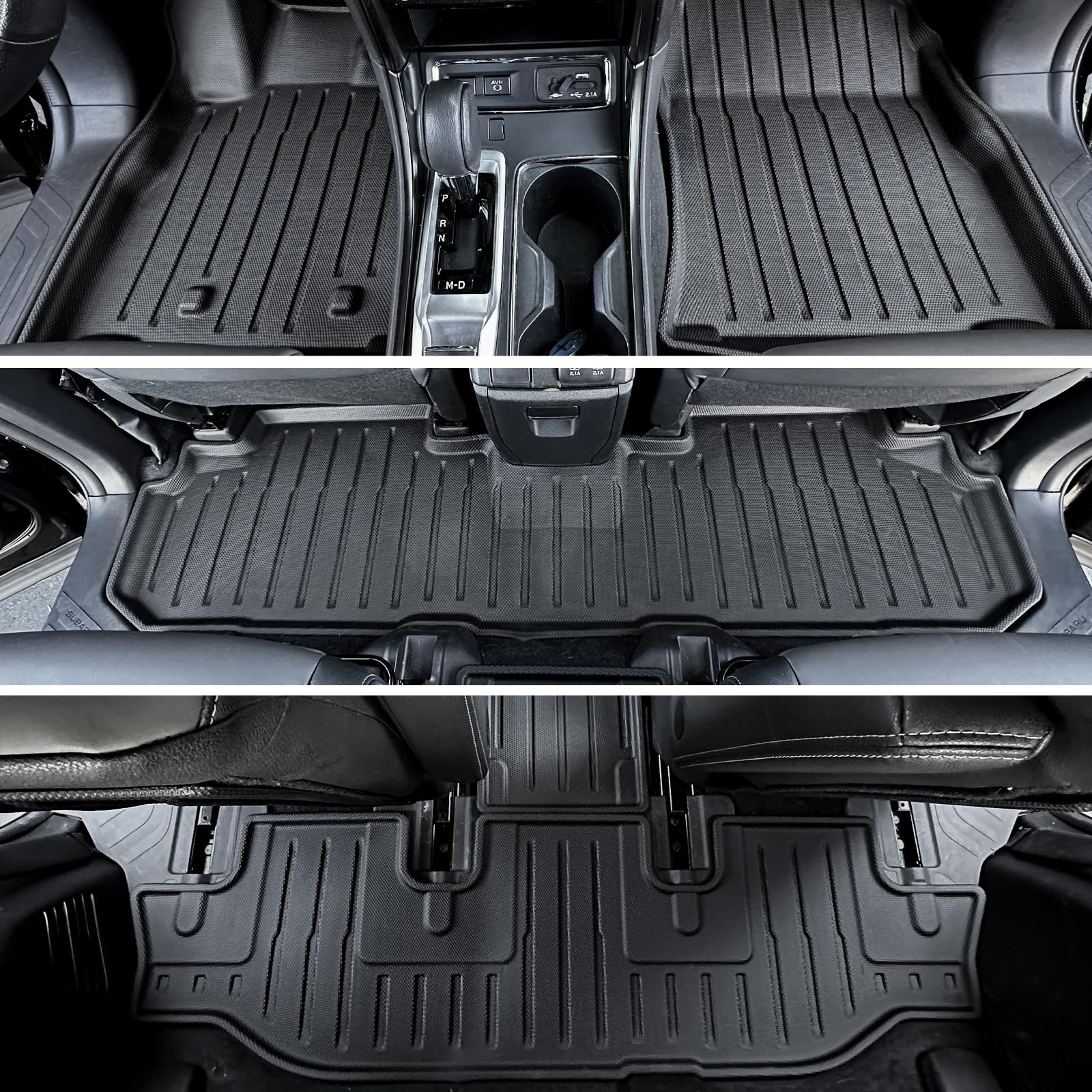 Floor Mats Seat Back Covers Behind 2nd and 3rd Row Cargo Liner for 2019 ...