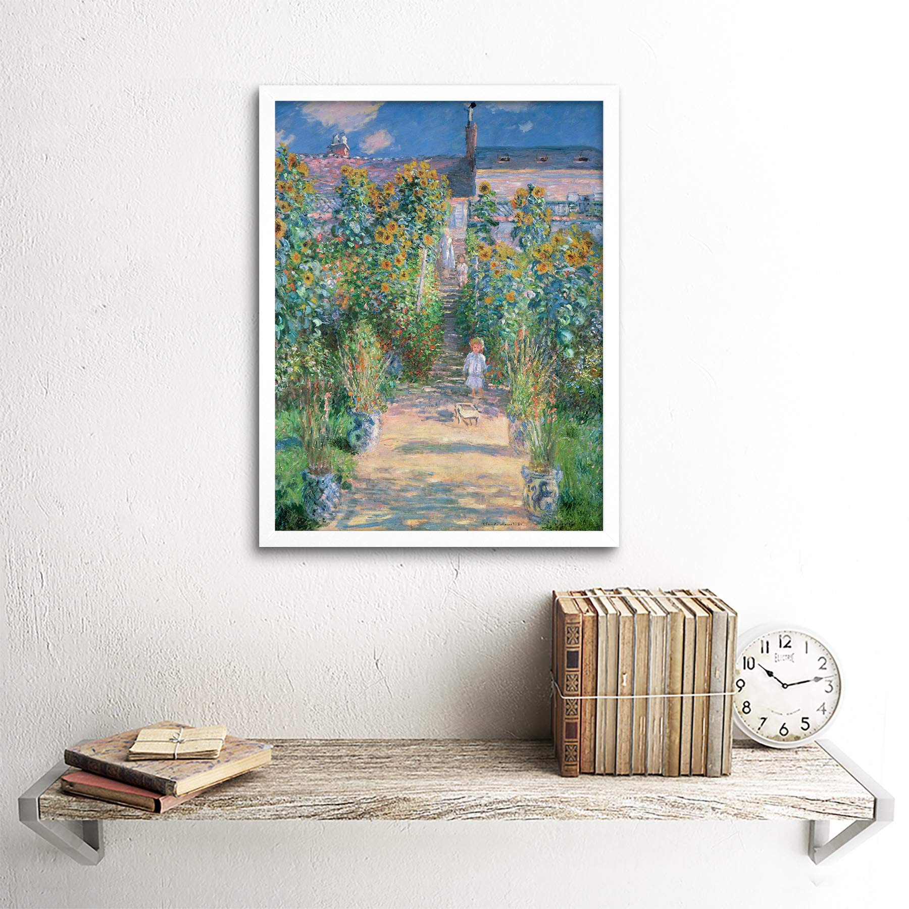 Amazon｜Claude Monet French Artist Garden Vetheuil Old Painting