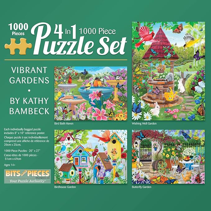 Bits and Pieces Multipack 4in1 1000 Piece Jigsaw