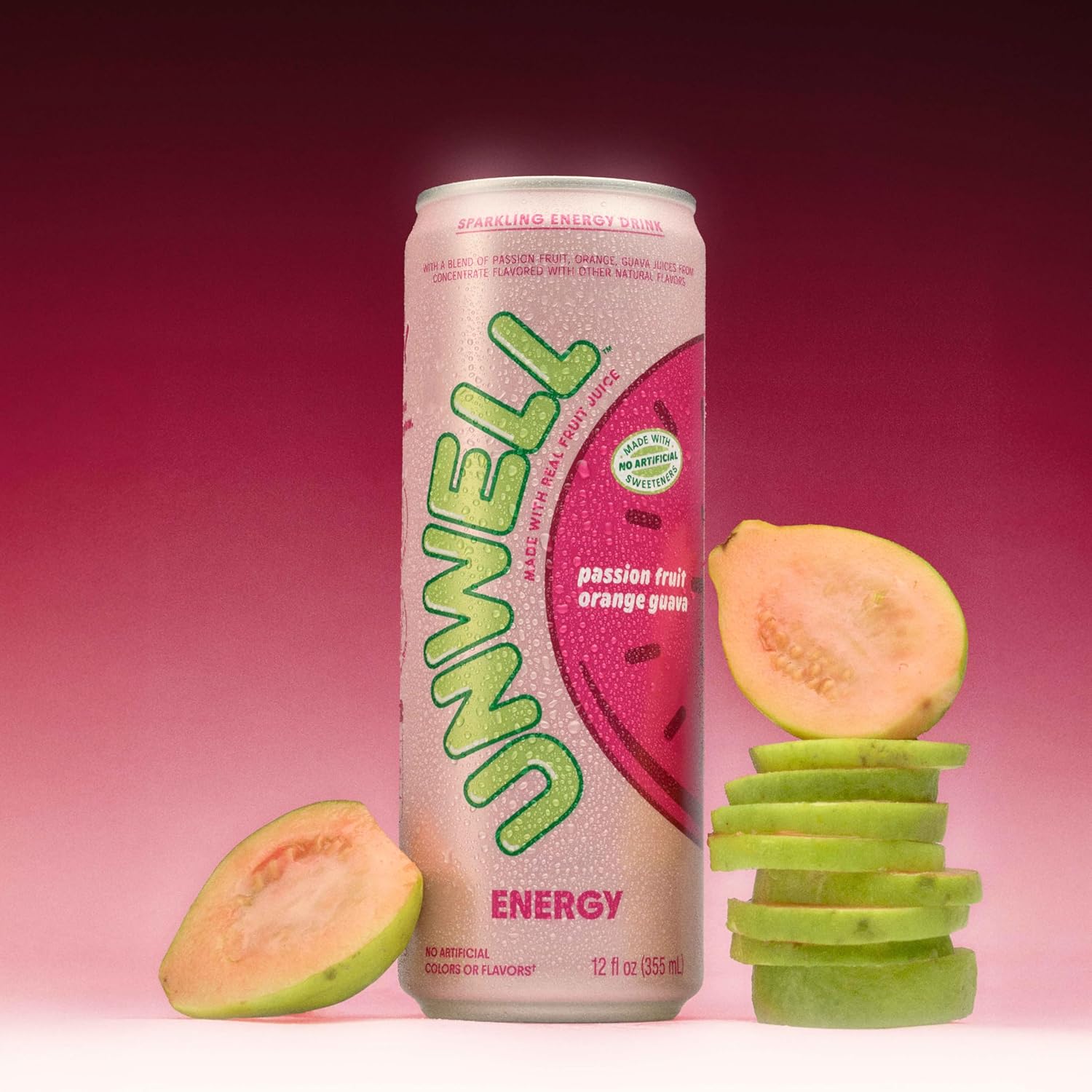 Unwell Energy RTD Passionfruit, Orange, Guava 12x12oz