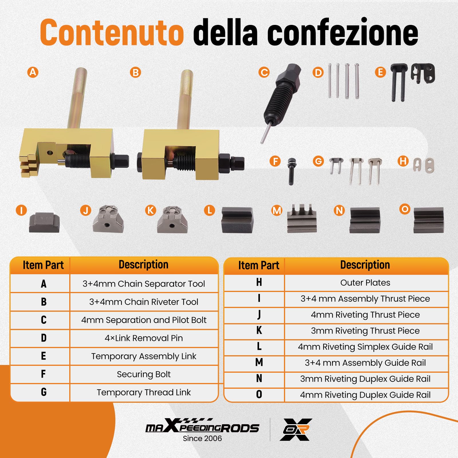 maXpeedingrods Rivettatura Catena Timing Chain Riveting Tool Set per Mercedes-Benz M271 615 616 617 M272 M102 M103, Attrezzi per albero a camme per BMW SAAB 602589003900 602589023300 602589024000