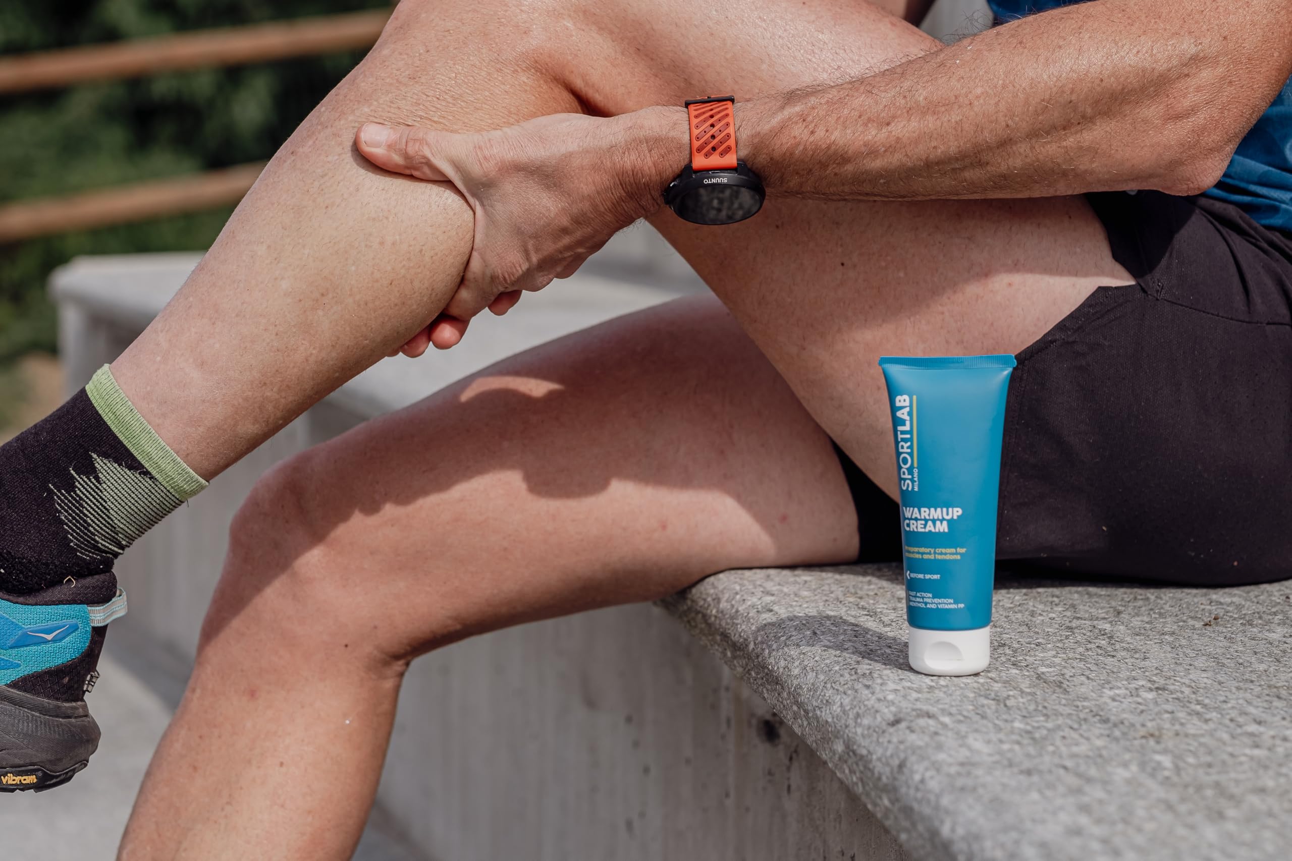 SPORTLAB Milano - WARMUP CREAM - Crema preparatoria e riscaldante per muscoli e tendini | Crema riscaldante per attivare i muscoli prima di fare sport e ridurre il rischio di infortuni | 100ml