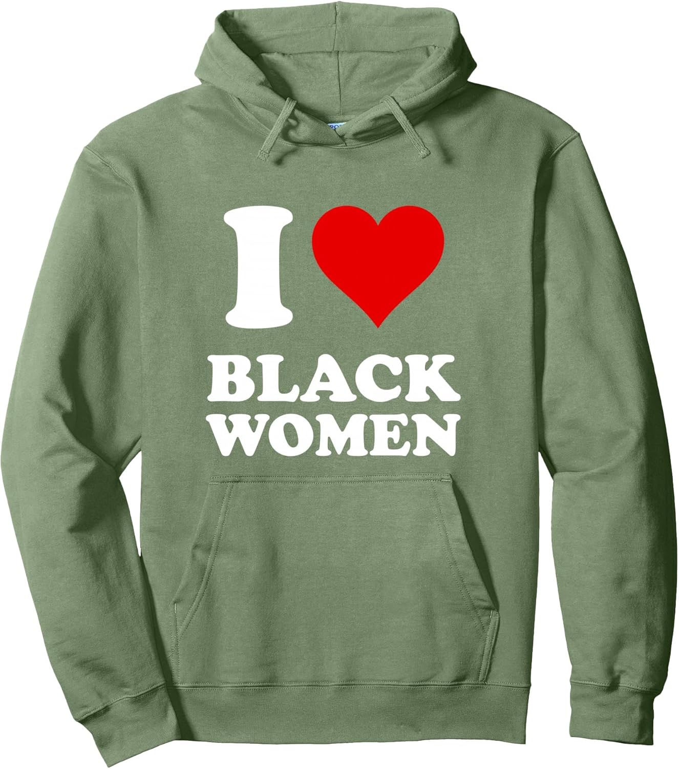 I Love Black Women Pullover Hoodie