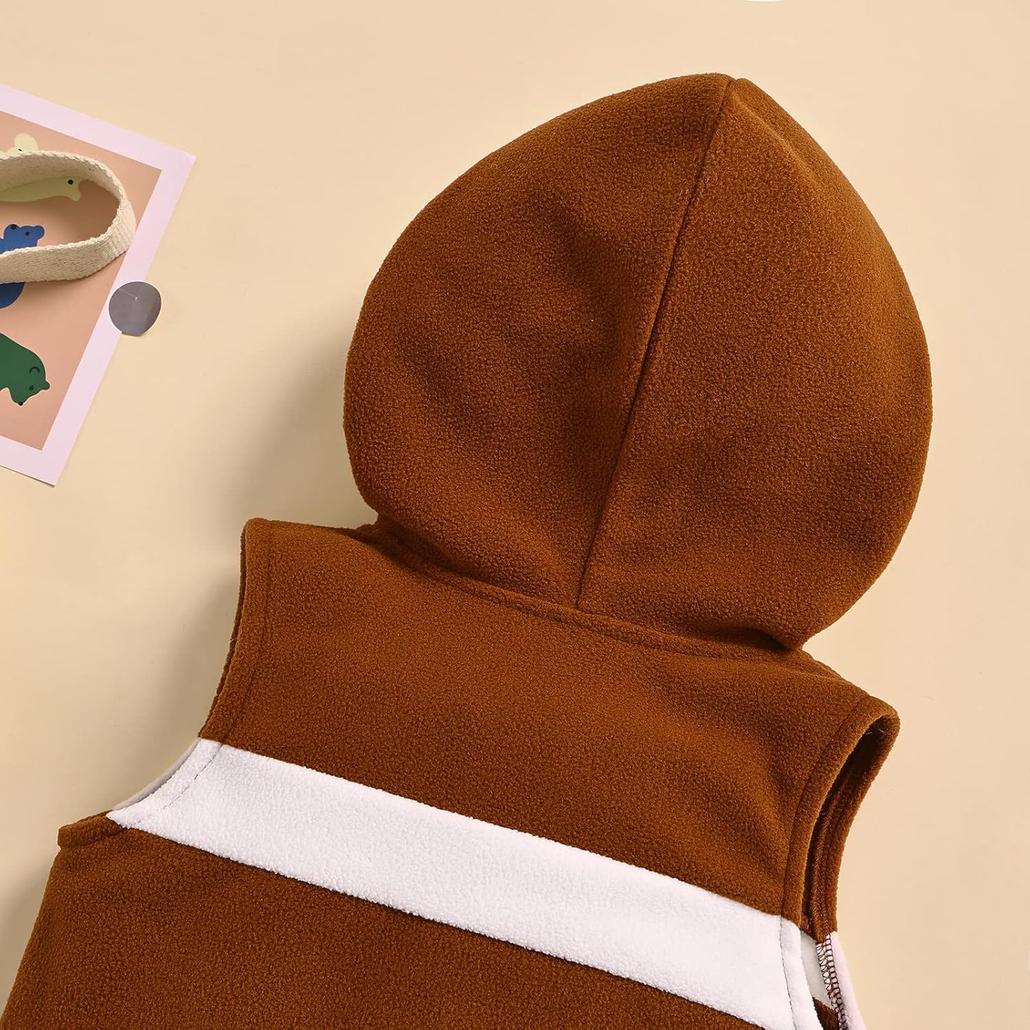 BeQeuewll Unsiex Infant Baby Boys Girls Halloween Pumpkin Costume Romper Bodysuit Outfits Dress Up Set (Football Set Brown, 0-6 Months) - Image 6