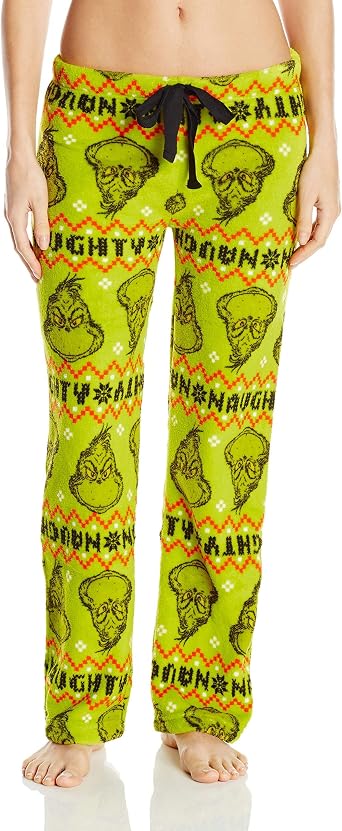 Naughty Grinch Fairisle Plush Pant 
